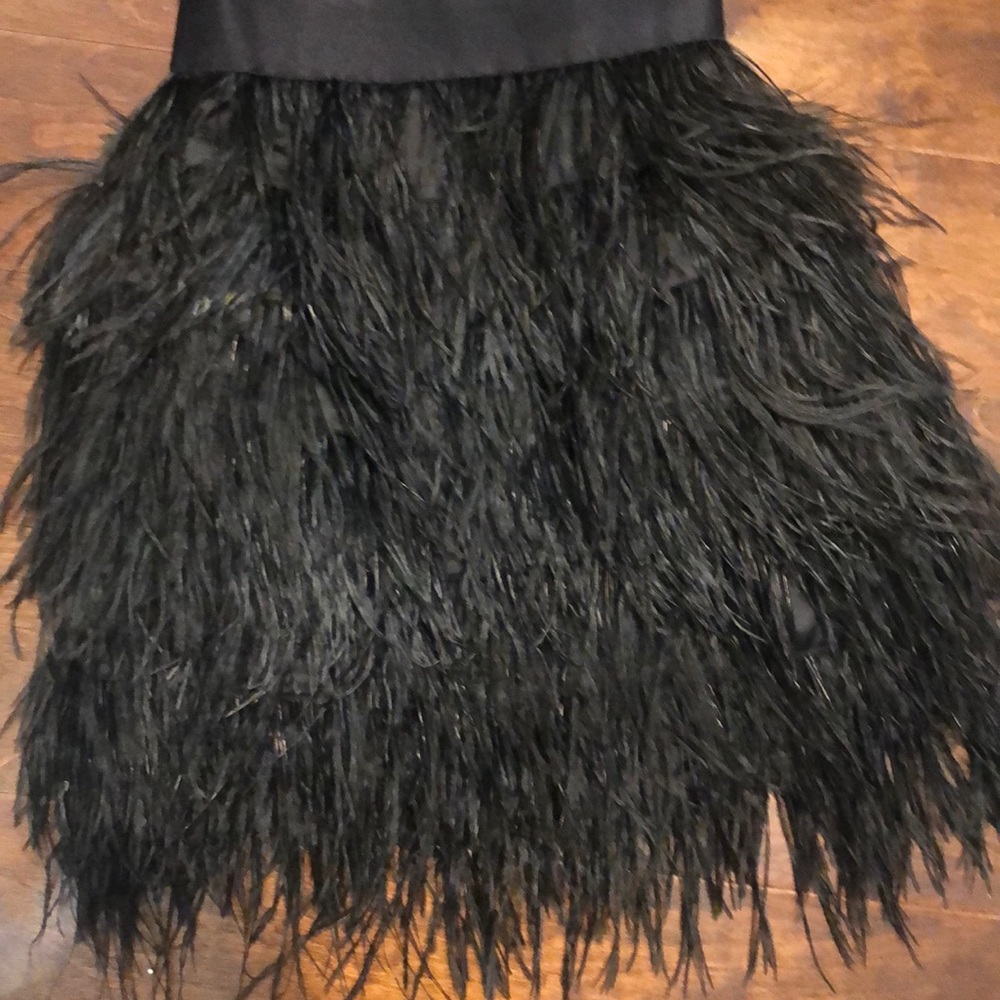 đź–¤Bebe Feather Dressđź–¤ - Picture 3 of 5